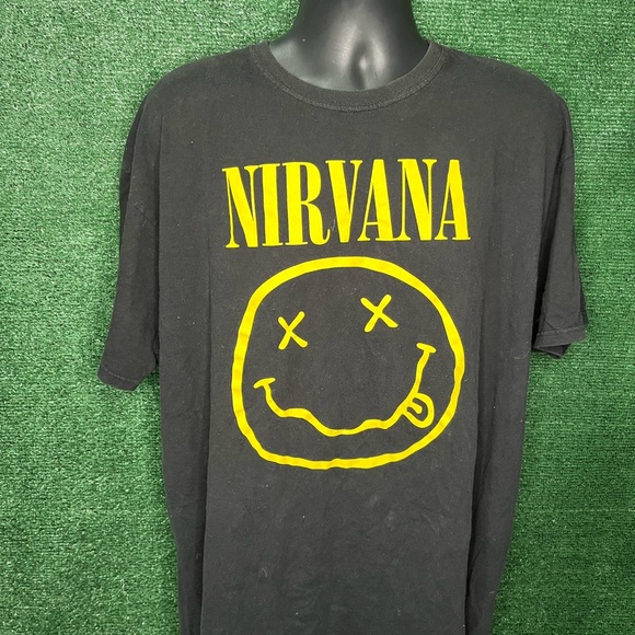 NIRVANA Other - Nirvana smiley band tee grunge rock retro